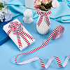 Polyester Stripe Pattern Ribbon OCOR-WH0078-526B-01-4