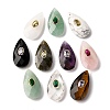 Natural Mixed Gemstone Pendants G-P586-01G-M-1