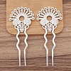 Alloy Hair Fork Findings for Women PW-WGF288F-01-1