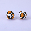 Printed Round Silicone Focal Beads SI-JX0056A-190-1