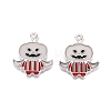 Halloween Theme Rack Plating Luminous Alloy Enamel Pendants ENAM-N056-232P-3