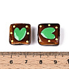 Handmade Spray Painted Lampwork Beads LAMP-N035-02B-4