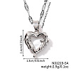 Elegant Fashion Angel Wing Heart Pendant Necklaces SW9517-2-2