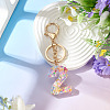 Number 2 Transparent Resin Keychains KEYC-TADJ0001-10B-3