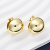 Brass Hoop Earrings EJEW-D273-01G-3