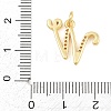 Brass Micro Pave Clear Cubic Zirconia Pendants CU-CBA7939-01W-G-3