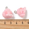 Flocky Acrylic Pendants X-FIND-A044-01F-3