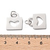 304 Stainless Steel Pendants STAS-E530-01P-3