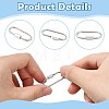 8Pcs 4 Styles 304 Stainless Steel Screw Carabiner Lock Charms STAS-FS0002-38-2