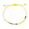 Bohemian Glass Seed Bead Braided Bracelets WO6368-14-1