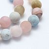 Natural Morganite Beads Strands G-E365-03-6mm-1