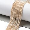 Electroplate Glass Beads Strands EGLA-XCP0001-11-2