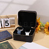 Imitation Leather Double Watch Storage Zipper Boxes CON-WH0089-227A-5