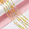 Electroplate Glass Beads Strands EGLA-S192-001A-B12-2