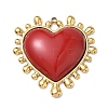 304 Stainless Steel Enamel Big Pendants STAS-P453-10G-1