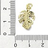 Brass Micro Pave Colorful Cubic Zirconia Pendants KK-H475-51G-3