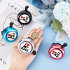 I Love My Bike Alloy Bicycle Bells FIND-WH0117-97B-3