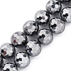 Synthetic Terahertz Stone Beads Strands G-P571-G01-01-1