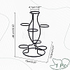 7-Slot Iron Easter Egg Display Stands ODIS-WH0058-21B-EB-2