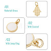 21Pcs 7 Styles Brass Enamel Charms KK-TA0003-19A-5