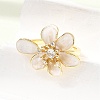Barss Enamel Cuff Open Rings for Women KK-CBA1C83-01D-G-3