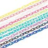 20 Strands 10 Colors Acrylic Opaque Cable Chains PACR-FH0001-05-1