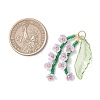 Glass Seed Beaded Pendants PALLOY-MZ01249-3