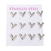 Non-Tarnish 304 Stainless Steel Stud Earring EJEW-C099-03P-1