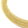 304 Stainless Steel Mesh Chain Choker Necklaces for Women NJEW-U012-03G-01-3