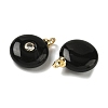 Natural Black Onyx Pendants G-H328-08G-A16-2