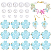 120Pcs Acrylic Bead Caps OACR-PA0002-13B-1