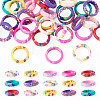 30Pcs Handmade Polymer Clay Finger Rings RJEW-TA0001-11B-1