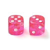 Spray Printed Transparent Acrylic Beads AC-CBA40CF-01-2