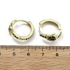 Brass Micro Pave Cubic Zirconia Hoop Earrings EJEW-C136-01B-6