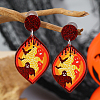 Acrylic Ghost Halloween Pendant DIY Keychain Stud Earrings Accessories DI2414-6-1