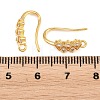 Brass Rhinestone Earring Hooks KK-C261-01E-G-3