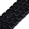 Natural Black Onyx Beads Strands G-Q608-10A-2