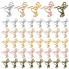 250Pcs 5 Colors Zinc Alloy Pendants FIND-GA0008-61-1