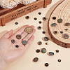 16 Sets 8 Styles Alloy Snap Buttons BUTT-CY0001-45-3
