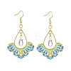 Handmade Glass Seed Beads & Glass Dangle Earrings EJEW-MZ00370-01-2