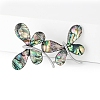 Retro Abalone Shell Two Butterfly Brooches PW-WGA6E26-01-2