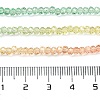 Transparent Painted Glass Beads Strands X1-DGLA-A034-T1mm-A04-3
