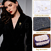 4Pcs Cross Stainless Steel Lapel Pin Back Brooches for Backpack Clothes JEWB-GA0001-53G-5