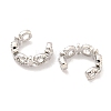 Female Symbol Rack Plating Brass Cuff Earrings for Women Men EJEW-Q803-01P-2