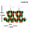 Saint Patrick's Day Imitation Leather Dangle Earrings FS-WG4E1C6-15-2