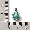 Brass Micro Pave Cubic Zirconia Pendants KK-K398-27P-02-3