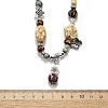 Ethnic Style Alloy & Porcelain Ceramic Beads Pendant Tassel Y Necklaces NJEW-D308-03B-3