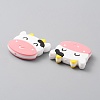 Cow Head Food Grade Silicone Beads SIL-WH0002-74A-2
