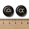 12 Constellation Natural Obsidian Cabochons Set G-Q190-03A-3