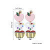 Back to School Acrylic Dangle Stud Earrings FS-WGAA197-26-1